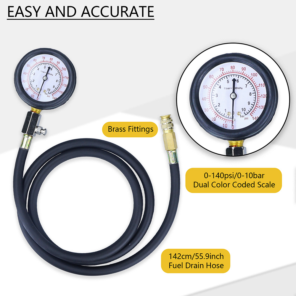 Oil Pressure Tester Kit 0-140p - огляд і ціна Tech Accessories Case