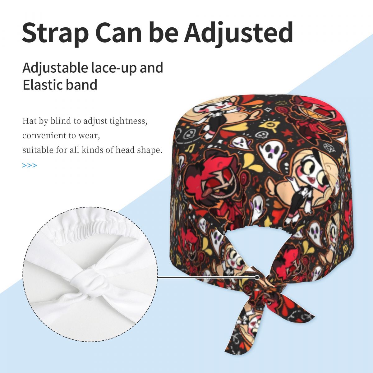 Work Scrub Cap Hazbin Hotels N - огляд і ціна Kawaii Tech Accessories