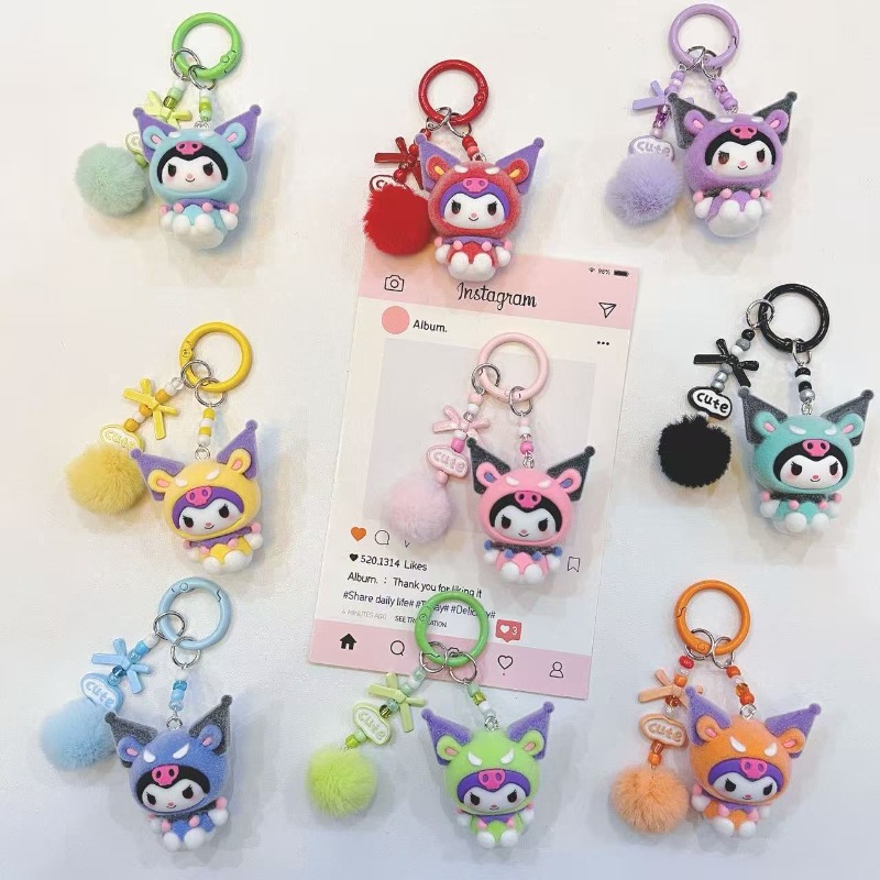 Fashion Kuromi Figure Resin Ke - огляд і ціна Kawaii Tech Accessories