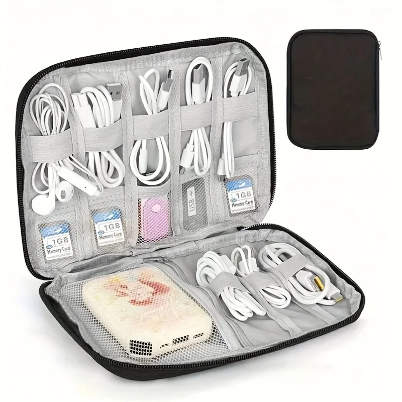 1 Pack Portable Electronic Acc - огляд і ціна Tech Accessories Travel Organizer Pouch