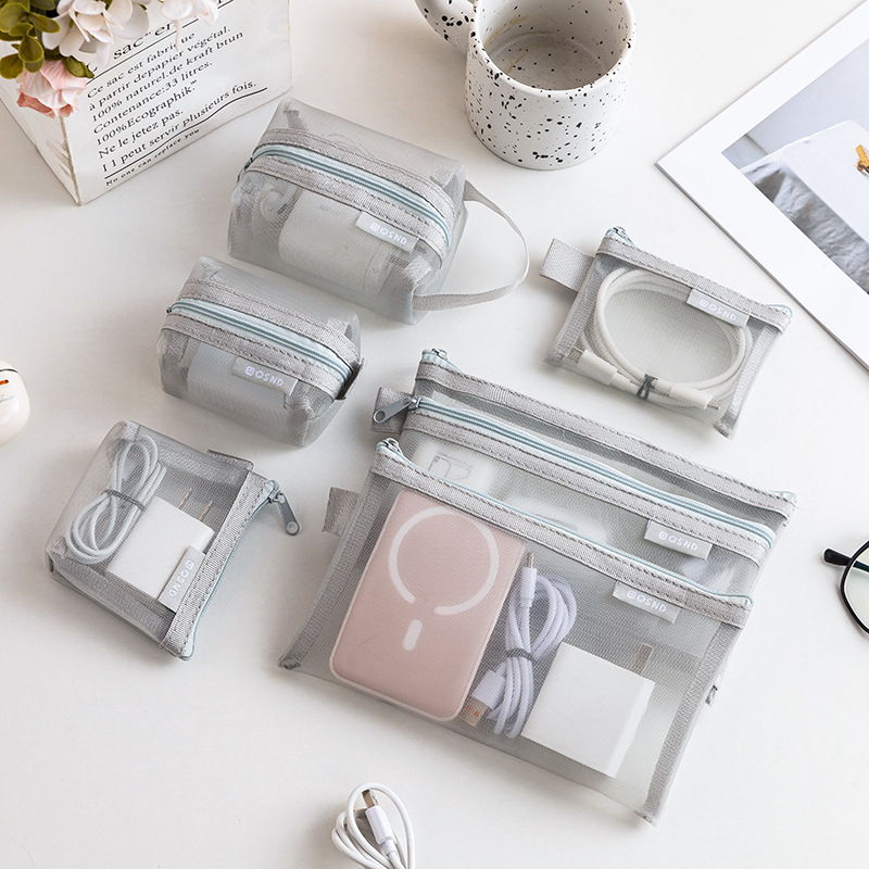 Gray Mesh Organizer Bags – for - огляд і ціна Tech Accessories Case