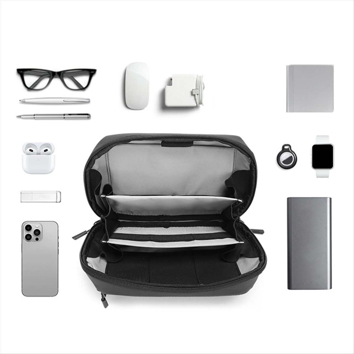 ☶❈＊♥AC1578-Waterproof Tech Pou - огляд і ціна Tech Accessories Storage
